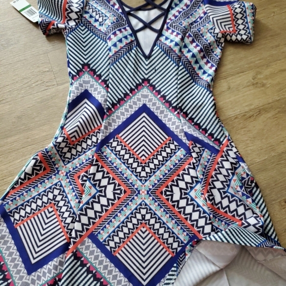 Dress Womens Sequin Hearts Size Large Multi Color Beautiful NEW - Picture 4 of 4